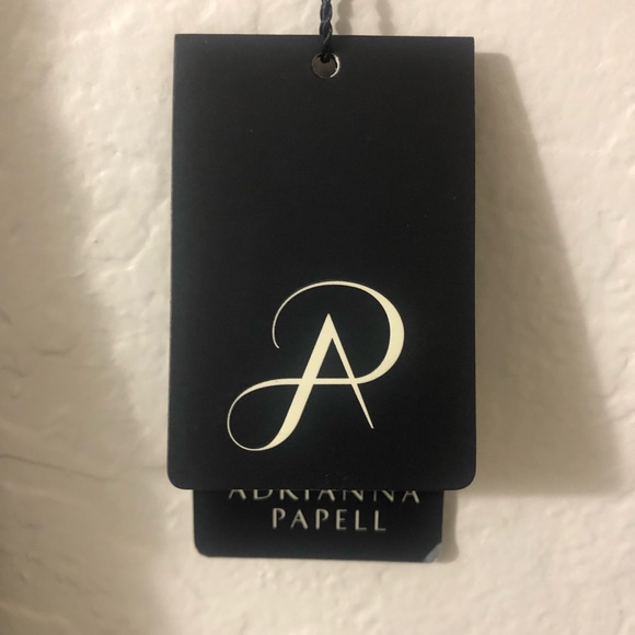 Adrianna Papell Metallic Lace with Sequins - Picture 9 of 10